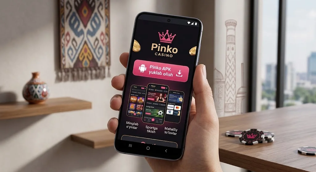 Pinko APK faylini yuklab olish sahifasi
