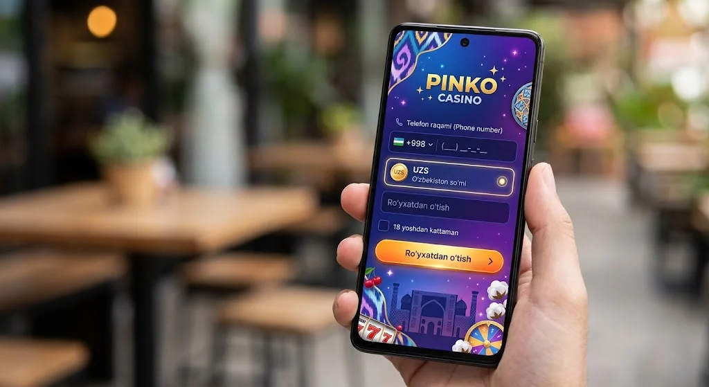 Telefon raqami orqali Pinko'da ro‘yxatdan o‘tish